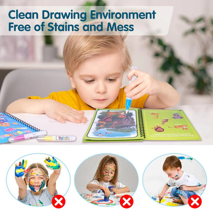 Reusable Water Magic Book For Kids